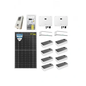 Project Sungrow 40kW με Panel Luxor N-Type 700W, Inverter Sungrow 40kW Τριφασικός, Μπαταρίες 40kWh και Τριφασικό Μετρητή Hexing